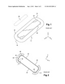 MOUNTING MEMBER HAVING A CONTINUOUS CURVATURE diagram and image