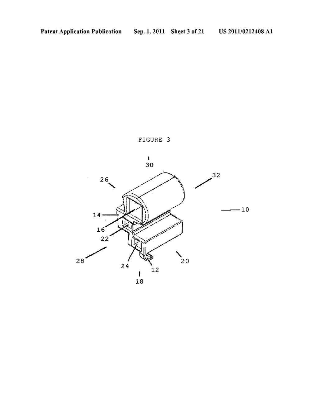 Buccal tube with square or rectangular auxiliary slot - diagram, schematic, and image 04