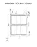 LAYOUT OF LIQUID CRYSTAL DISPLAY PANELS AND SIZE OF MOTHER SUBSTRATE diagram and image