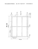 LAYOUT OF LIQUID CRYSTAL DISPLAY PANELS AND SIZE OF MOTHER SUBSTRATE diagram and image