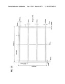 LAYOUT OF LIQUID CRYSTAL DISPLAY PANELS AND SIZE OF MOTHER SUBSTRATE diagram and image