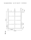 LAYOUT OF LIQUID CRYSTAL DISPLAY PANELS AND SIZE OF MOTHER SUBSTRATE diagram and image