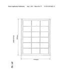 LAYOUT OF LIQUID CRYSTAL DISPLAY PANELS AND SIZE OF MOTHER SUBSTRATE diagram and image