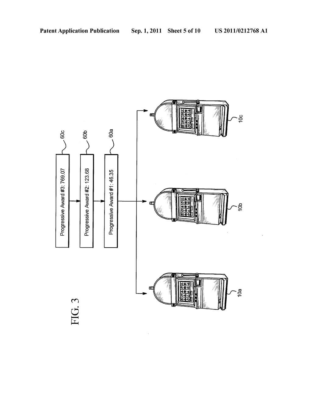 GAMING SYSTEM AND METHOD WITH MULTIPLE PROGRESSIVE AWARD LEVELS AND A     SKILL BASED DETERMINATION OF PROVIDING ONE OF THE PROGRESSIVE AWARD     LEVELS - diagram, schematic, and image 06