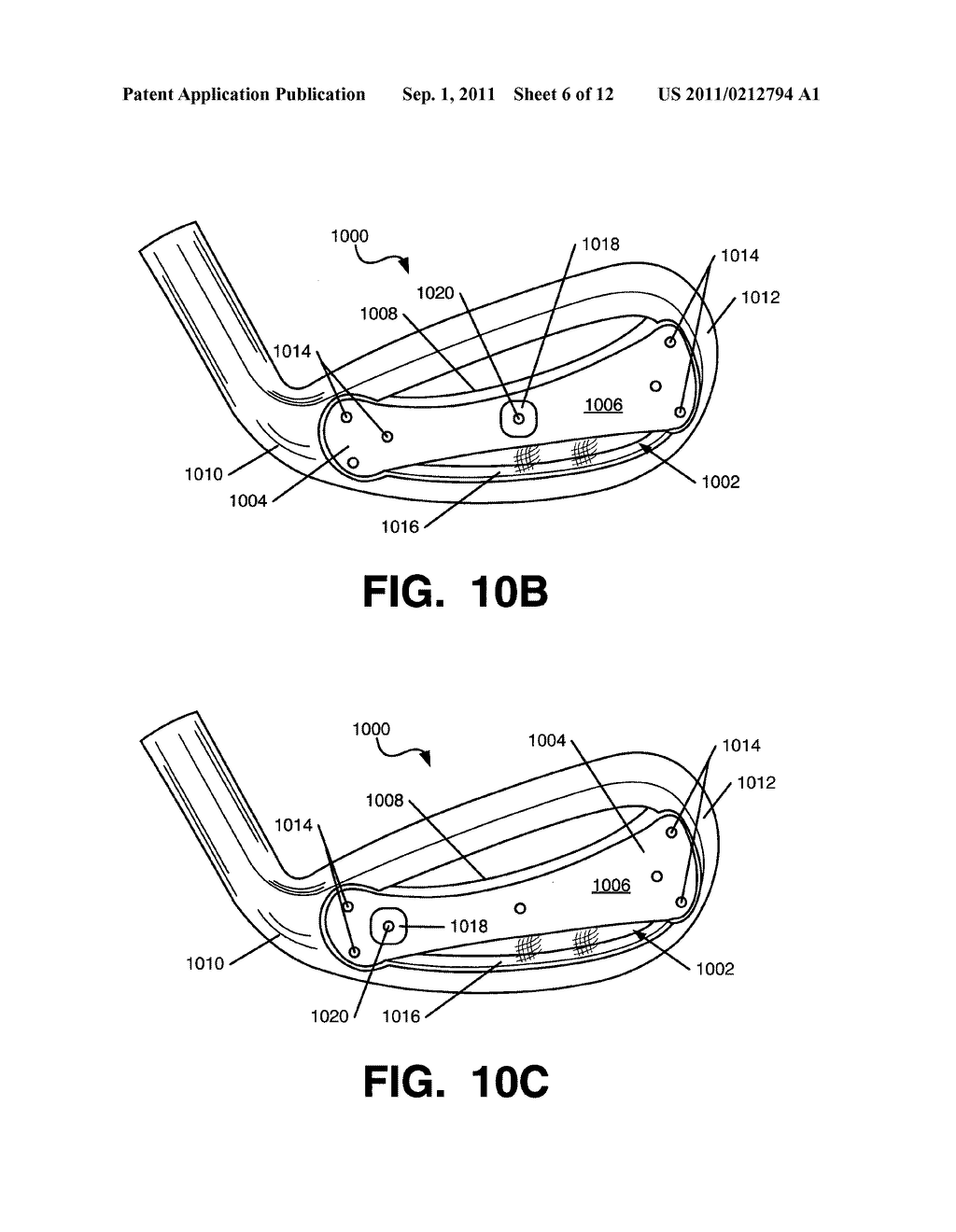 GOLF CLUBS AND GOLF CLUB HEADS HAVING FEEL ALTERING SYSTEMS - diagram, schematic, and image 07