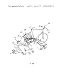 Bicycle Trainer with Variable Magnetic Resistance to Pedaling diagram and image