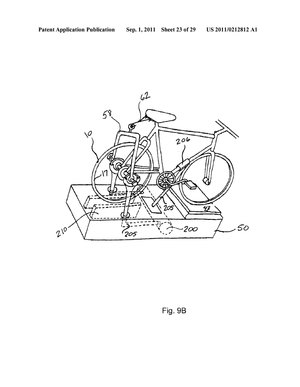 Bicycle Trainer with Variable Magnetic Resistance to Pedaling - diagram, schematic, and image 24