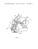 Bicycle Trainer with Variable Magnetic Resistance to Pedaling diagram and image