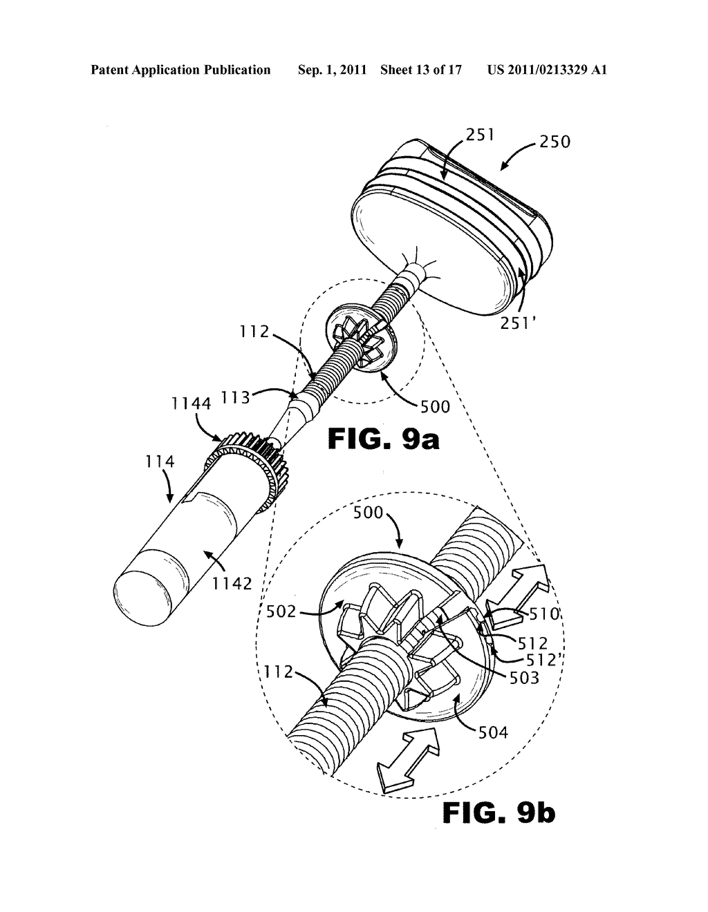 Modular Fluid Delivery Device with Quick-Release / Connect Mechanism for     Drive Screw - diagram, schematic, and image 14