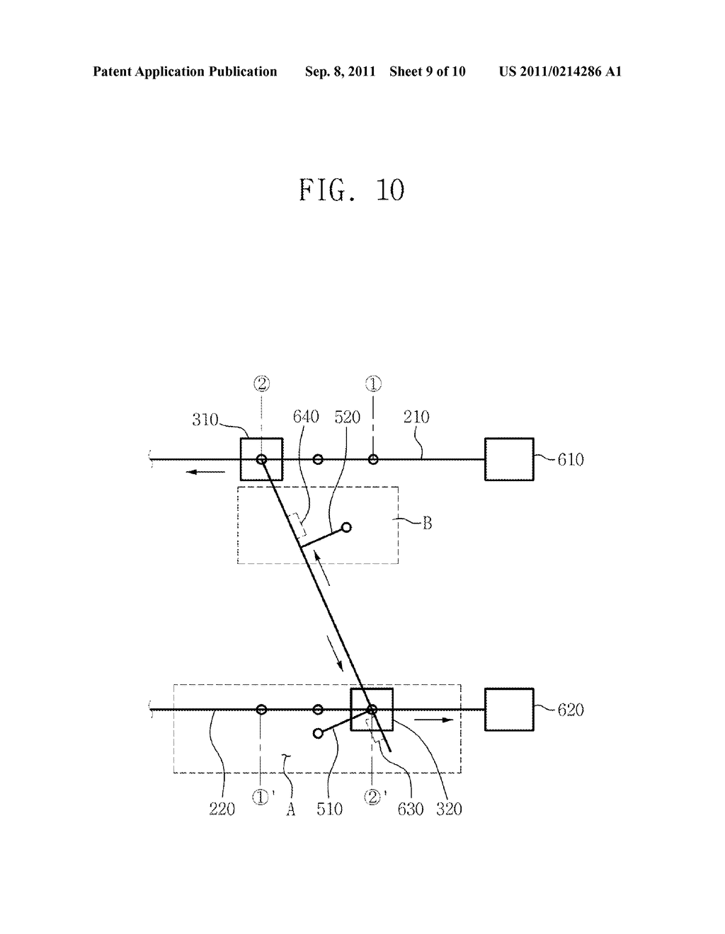 HEAD NOZZLE UNIT, AND APPARATUS AND METHOD FOR MOUNTING ELECTRONIC PARTS - diagram, schematic, and image 10