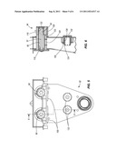 ELECTRIC MINING SHOVEL SADDLE BLOCK ASSEMBLY WITH ADJUSTABLE WEAR PLATES diagram and image