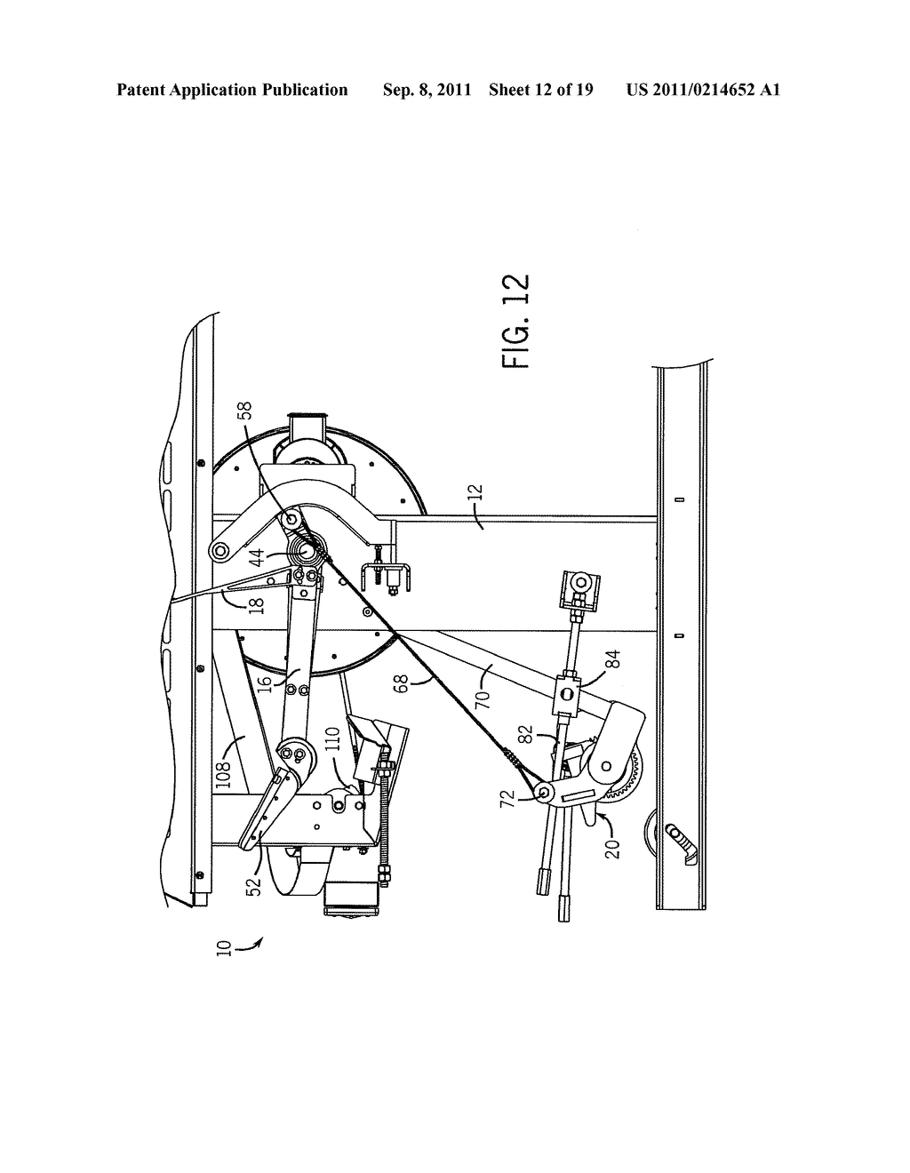 ARM PITCHING MACHINE HAVING IMPROVED BALL DELIVERY ASSEMBLY AND PITCHING     ARM - diagram, schematic, and image 13
