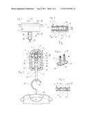 CONVEYOR INSTALLATION FOR HANGING ITEMS diagram and image