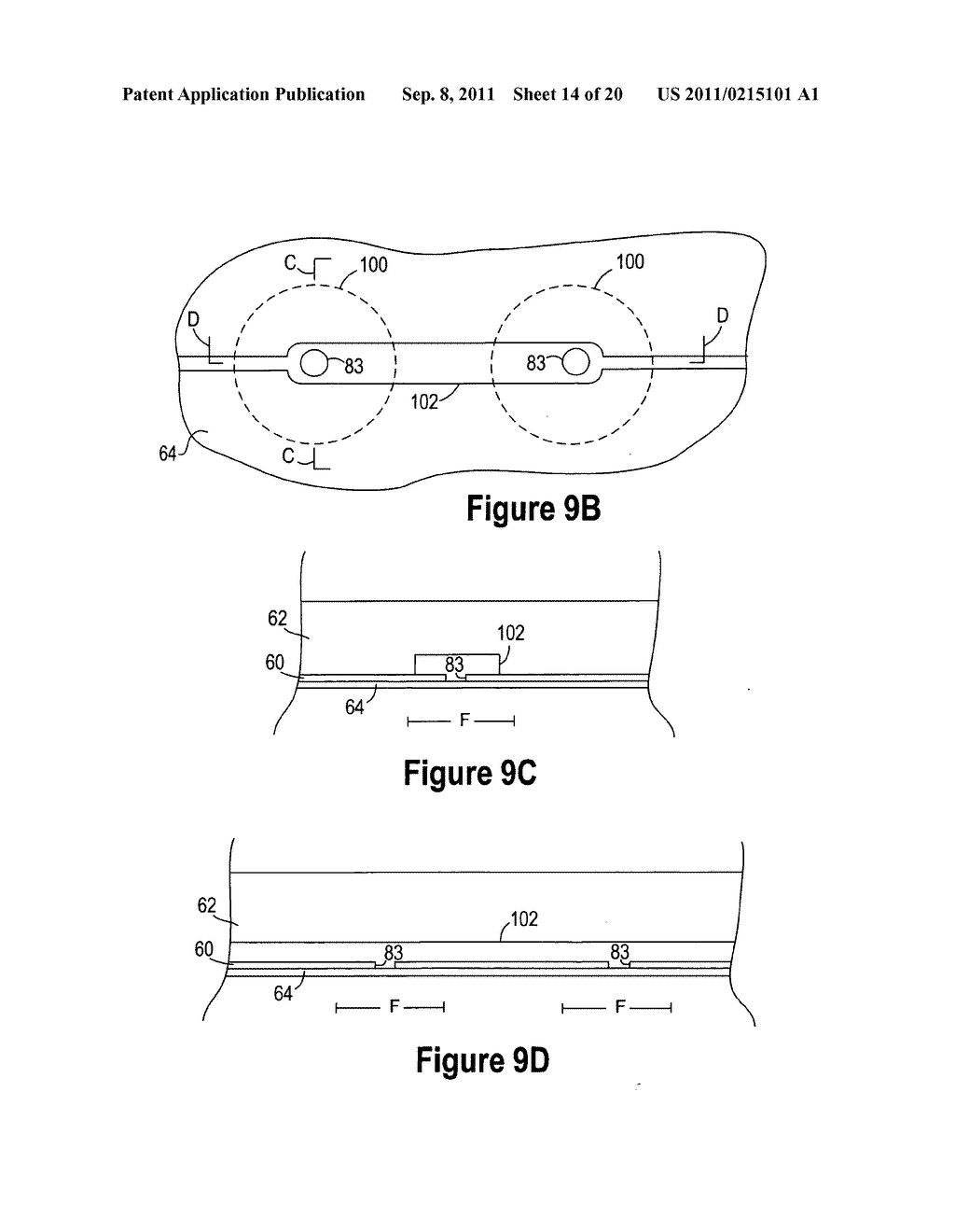 Cartridge having variable volume reservoirs - diagram, schematic, and image 15