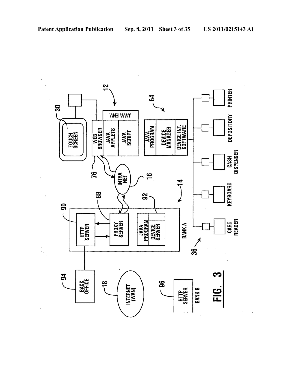 Method of authorizing automated banking machine use responsive to user     data read from data bearing records - diagram, schematic, and image 04