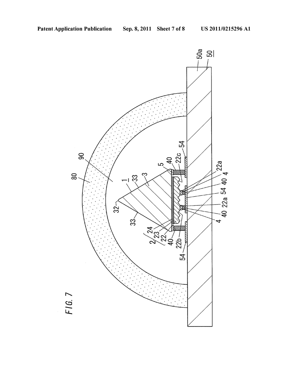 SEMICONDUCTOR LIGHT-EMITTING ELEMENT, METHOD OF MANUFACTURING SAME, AND     LIGHT-EMITTING DEVICE - diagram, schematic, and image 08