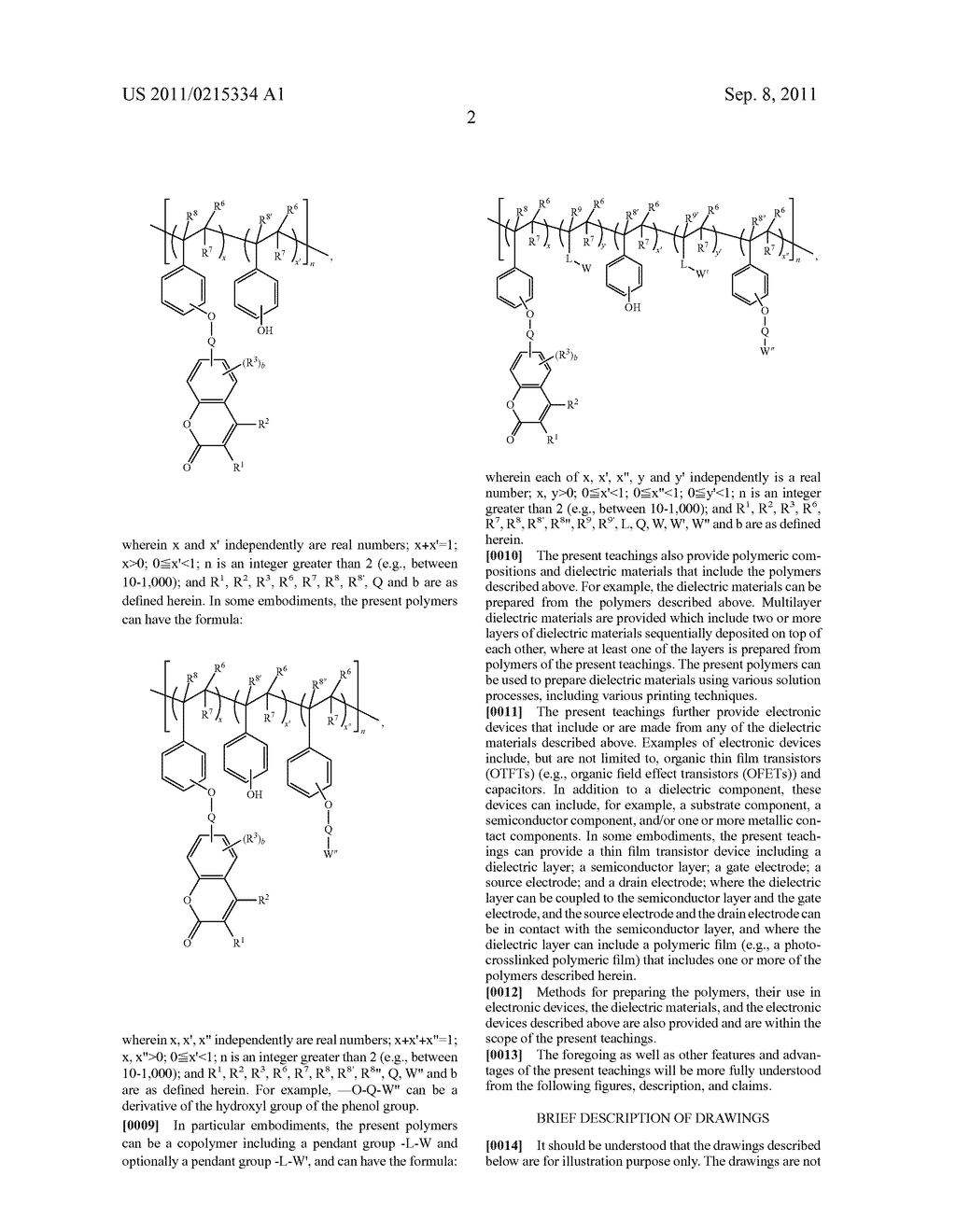 PHOTOCURABLE POLYMERIC DIELECTRICS AND METHODS OF PREPARATION AND USE     THEREOF - diagram, schematic, and image 17