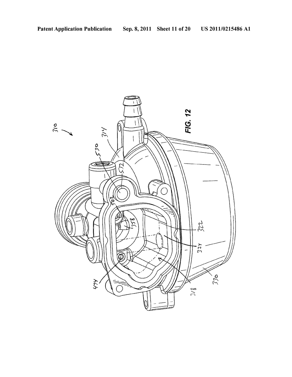 CARBURETOR INCLUDING ONE-PIECE FUEL-METERING INSERT - diagram, schematic, and image 12