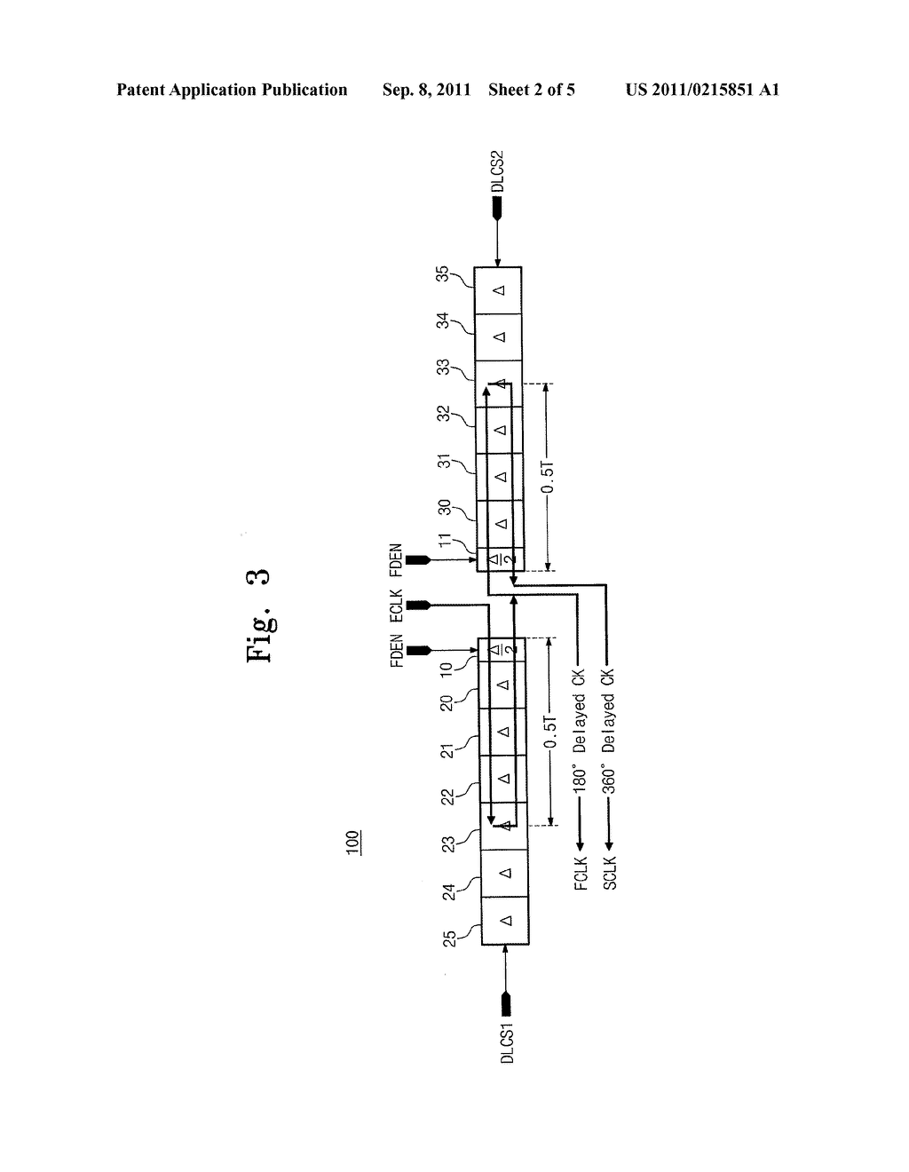 DLL INCLUDING 2-PHASE DELAY LINE AND DUTY CORRECTION CIRCUIT AND DUTY     CORRECTION METHOD THEREOF - diagram, schematic, and image 03