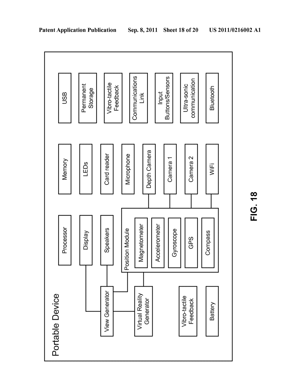 Calibration of Portable Devices in a Shared Virtual Space - diagram, schematic, and image 19