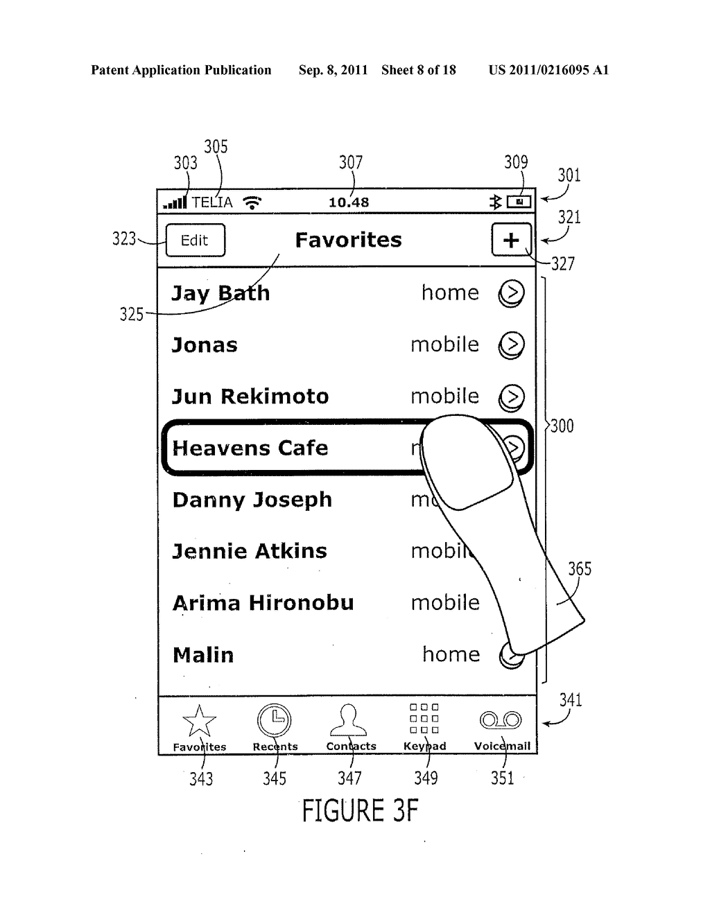 Methods, Devices, and Computer Program Products Providing Multi-Touch Drag     and Drop Operations for Touch-Sensitive User Interfaces - diagram, schematic, and image 09