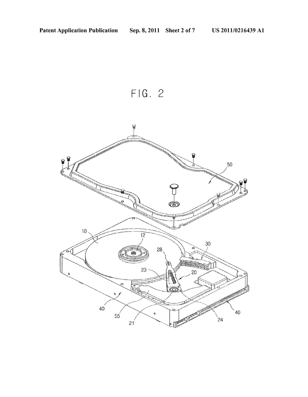 HEAD PARKING RAMP AND HARD DISK DRIVE HAVING THE SAME - diagram, schematic, and image 03