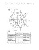 Electronic timepiece diagram and image