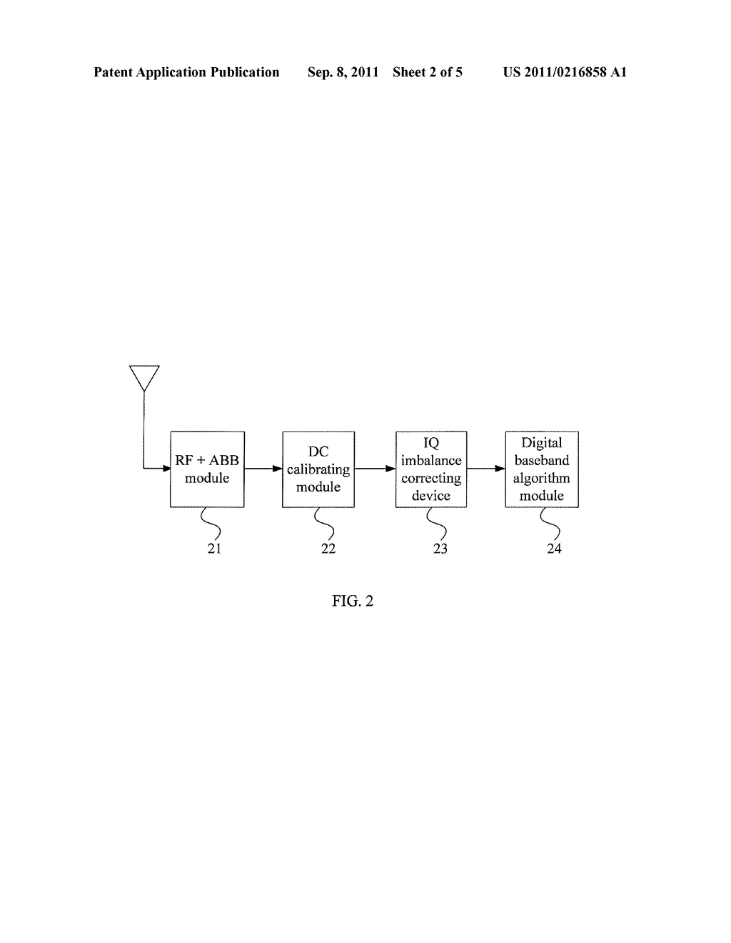 METHOD AND DEVICE FOR CORRECTING IQ IMBALANCE OF BASEBAND SIGNALS IN     WIRELESS COMMUNICATION RECEIVER - diagram, schematic, and image 03