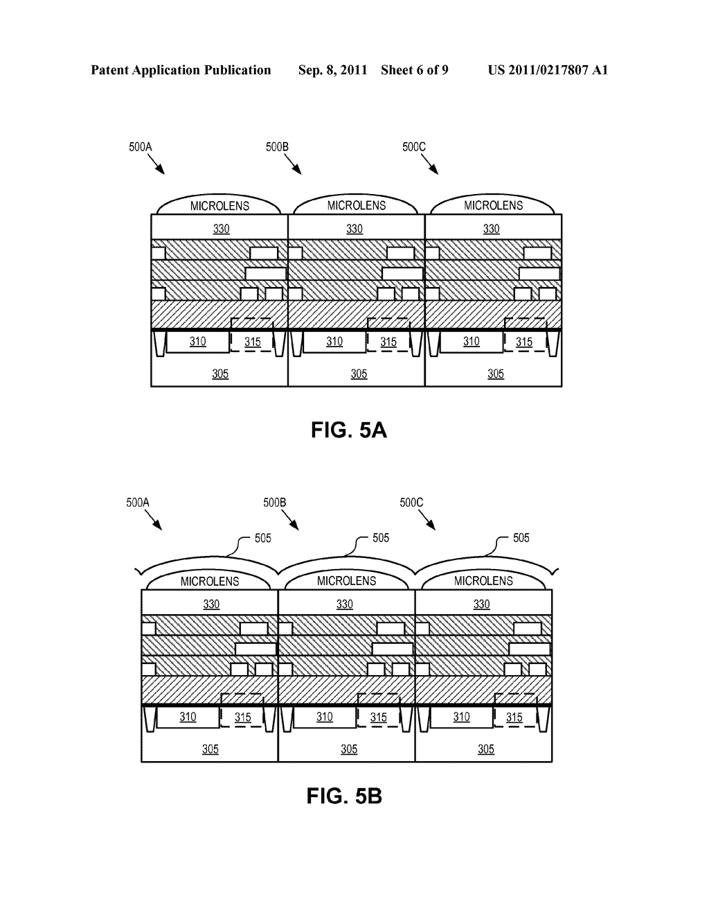 Image sensor array with conformal color filters - diagram, schematic, and image 07