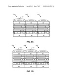 Image sensor array with conformal color filters diagram and image