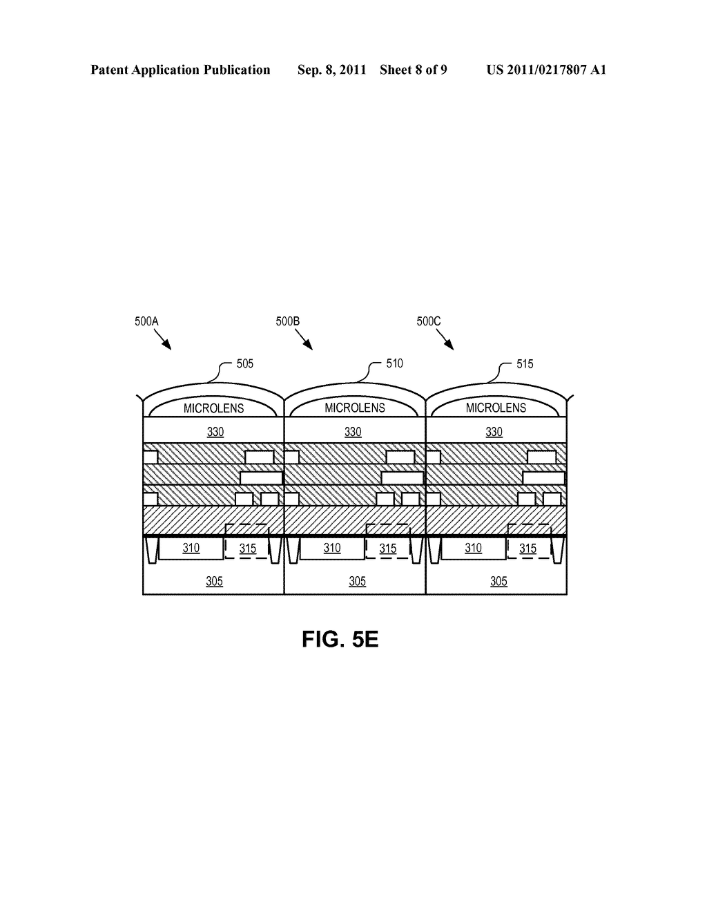 Image sensor array with conformal color filters - diagram, schematic, and image 09