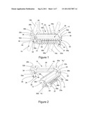 CRADLE FOR FASTENING A TERMINAL BLOCK TO A MOUNTING FRAME AND ARRANGEMENT     FOR EARTHING A TERMINAL BLOCK diagram and image