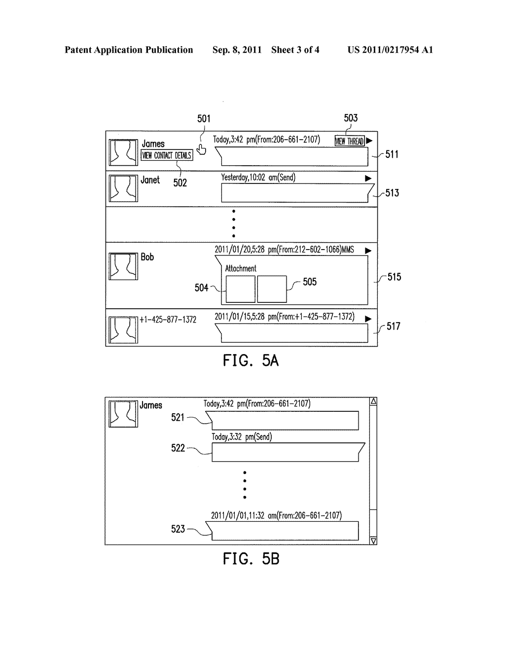 METHOD, SYSTEM, AND MOBILE DEVICE FOR MANAGING MESSAGES AND     COMPUTER-READABLE MEDIUM USING THE METHOD - diagram, schematic, and image 04