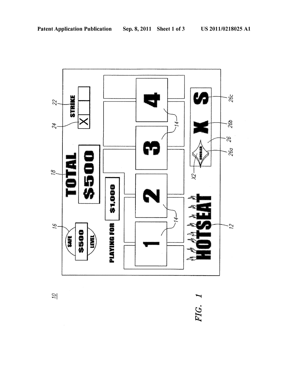 APPARATUS FOR GAME PLAY IN GAMES OF CHANCE - diagram, schematic, and image 02