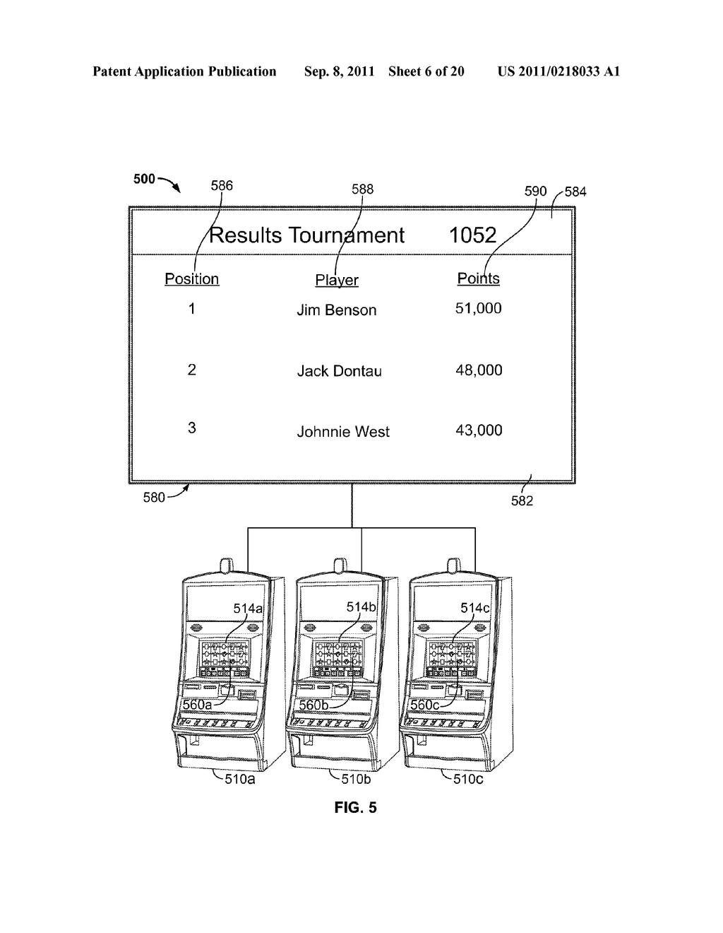 Gaming System Having System Wide Tournament Features - diagram, schematic, and image 07