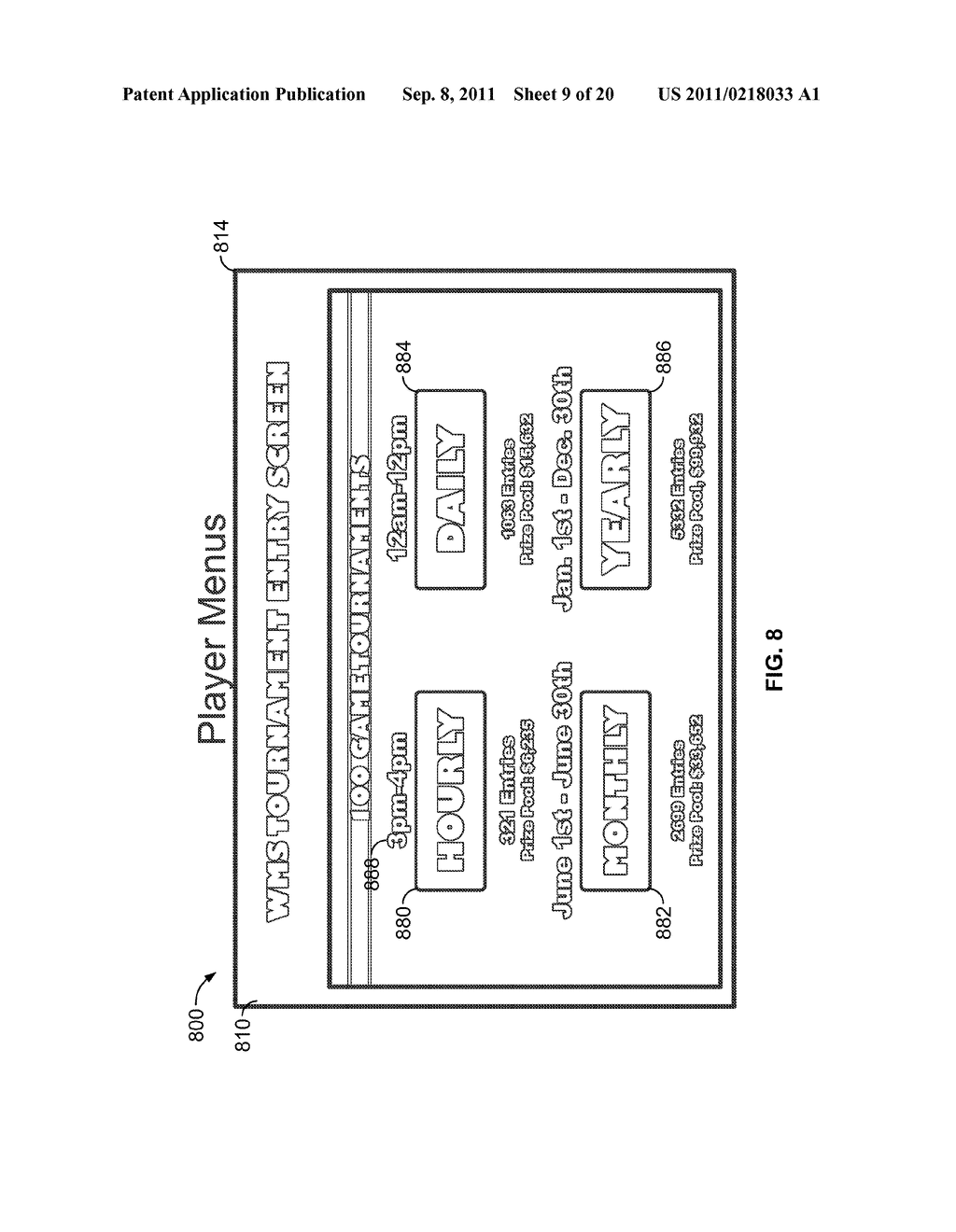 Gaming System Having System Wide Tournament Features - diagram, schematic, and image 10