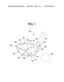 GOLF CLUB HEAD OR OTHER BALL STRIKING DEVICE HAVING ADJUSTABLE STIFFENED     FACE PORTION diagram and image