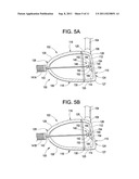 GOLF CLUB HEAD OR OTHER BALL STRIKING DEVICE HAVING ADJUSTABLE STIFFENED     FACE PORTION diagram and image