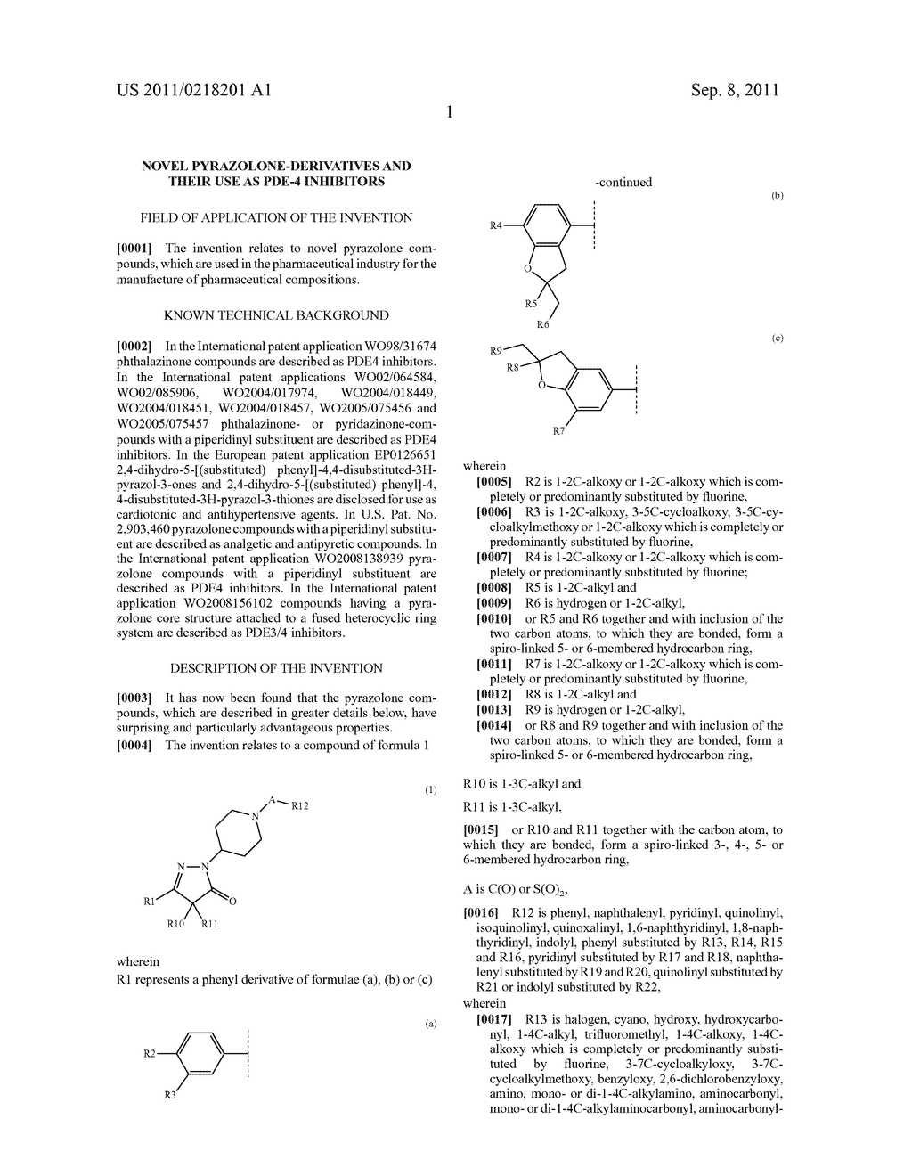 NOVEL PYRAZOLONE-DERIVATIVES AND THEIR USE AS PDE-4 INHIBITORS - diagram, schematic, and image 02