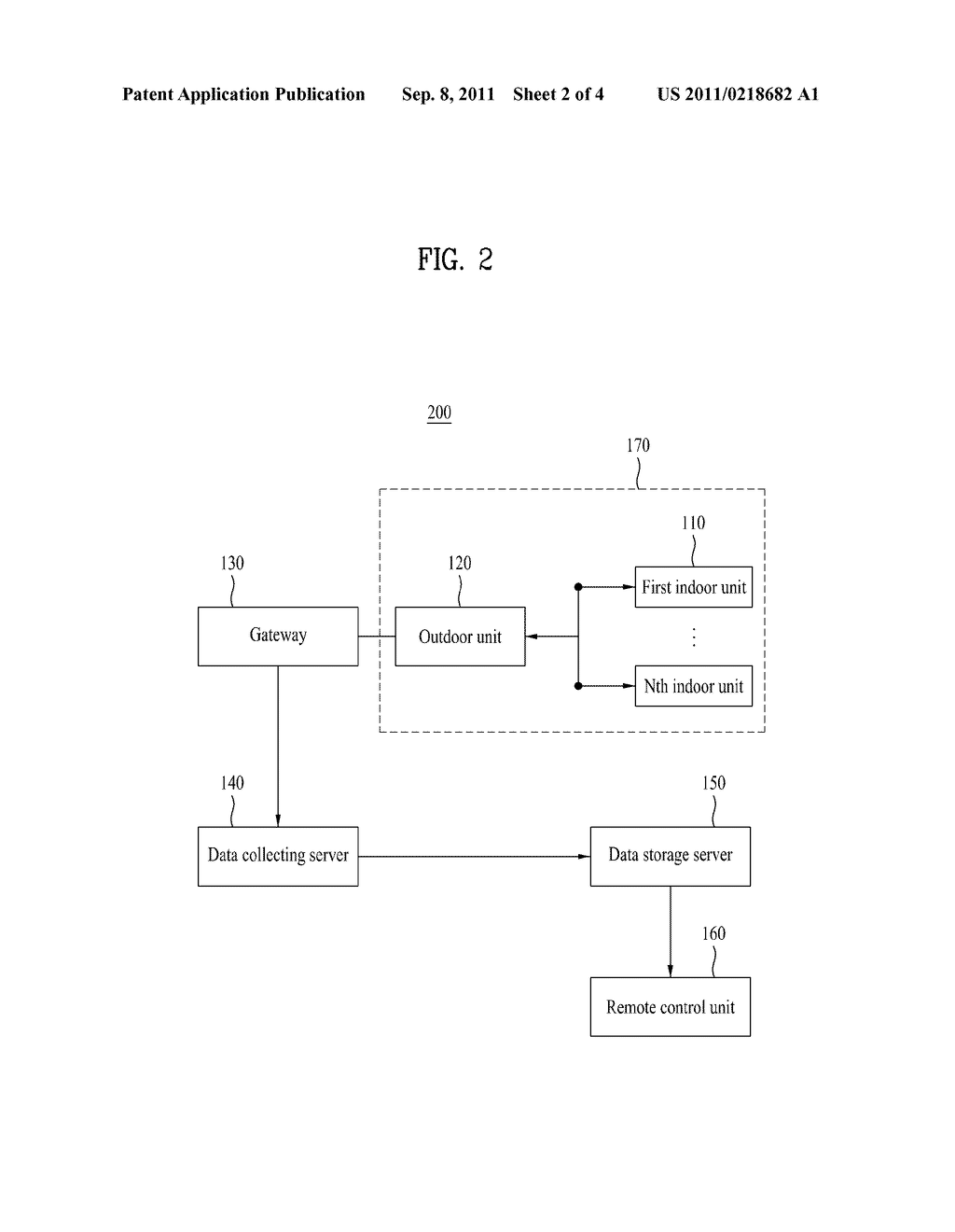 AIR CONDITIONER SYSTEM AND METHOD FOR CONTROLLING THE SAME - diagram, schematic, and image 03