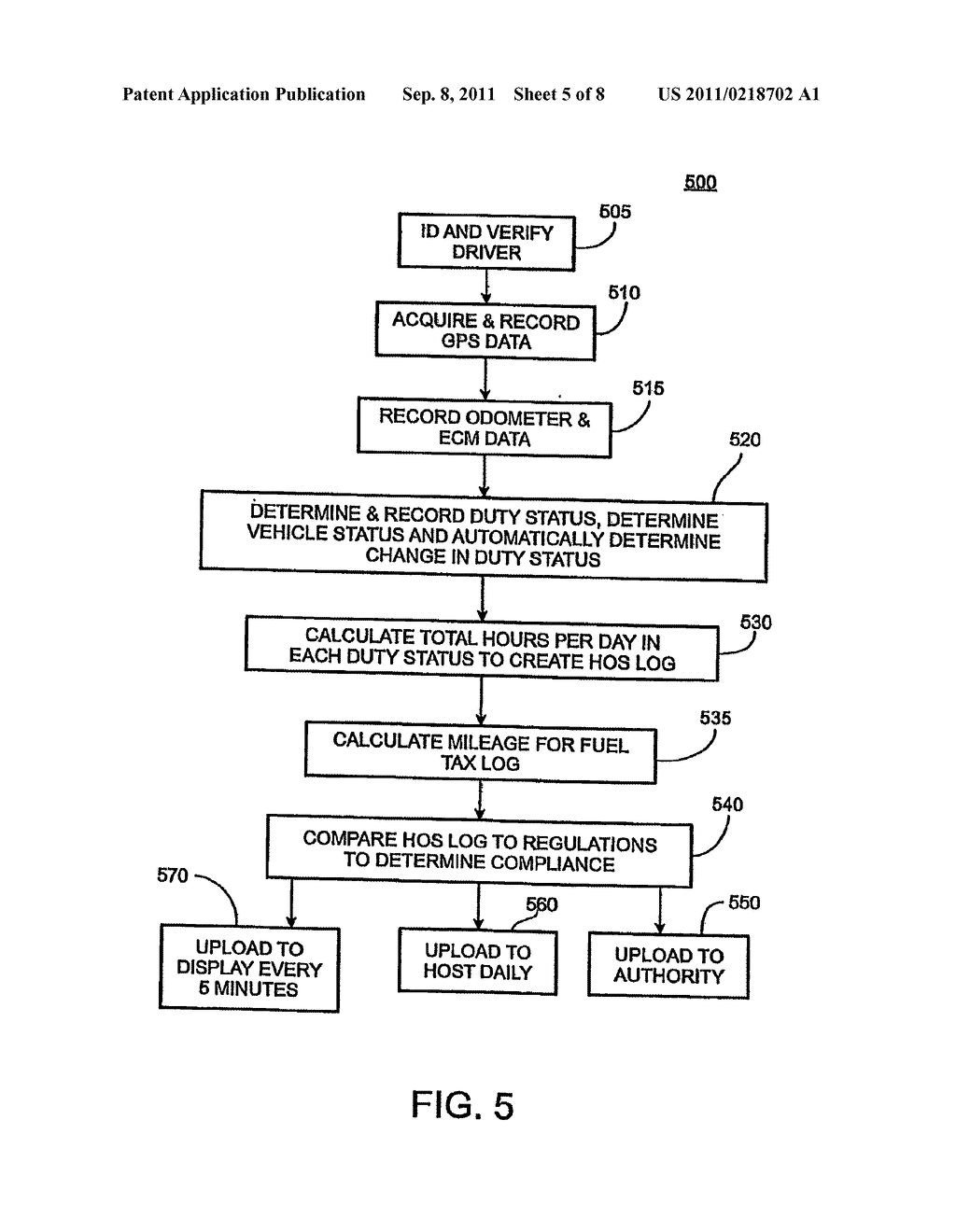 Driver activity and vehicle operation logging and reporting - diagram, schematic, and image 06