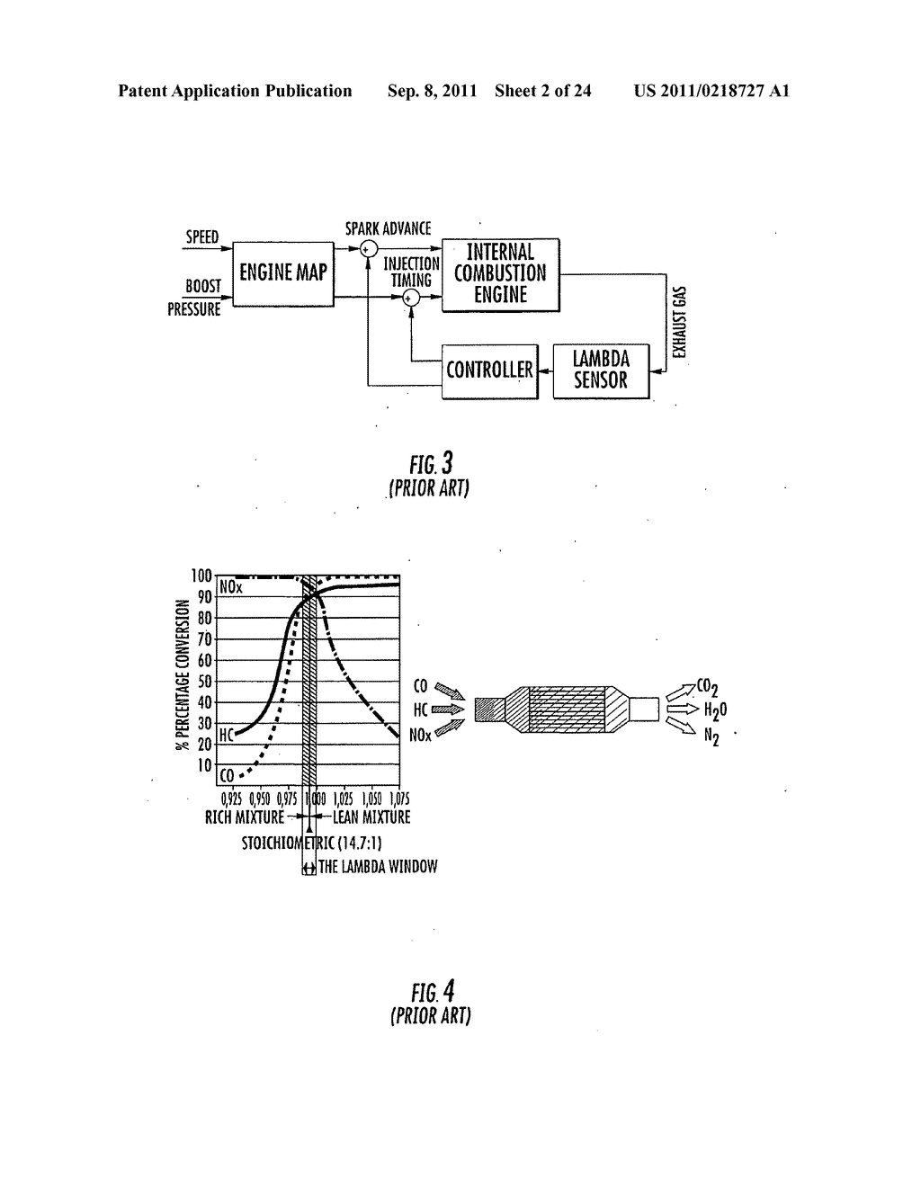 METHOD AND ASSOCIATED DEVICE FOR SENSING THE AIR/FUEL RATIO OF AN INTERNAL     COMBUSTION ENGINE - diagram, schematic, and image 03