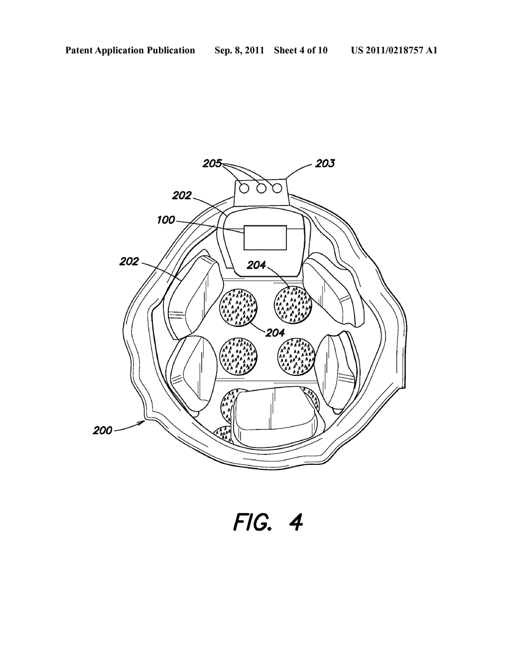 METHODS AND APPARATUS HAVING POWER CONTROL FEATURES FOR CONFORMAL SENSING     OF CHANGE IN MOTION OF A BODY PART - diagram, schematic, and image 05