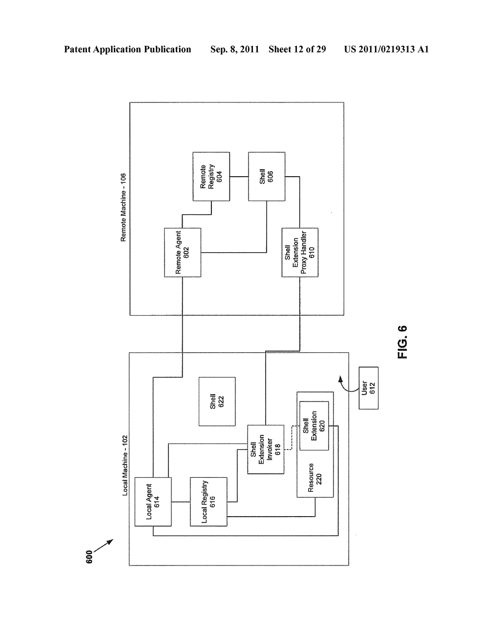 Methods and Systems for Providing, by a Remote Machine, Access to a Desk     Band Associated with a Resource Executing on a Local Machine - diagram, schematic, and image 13