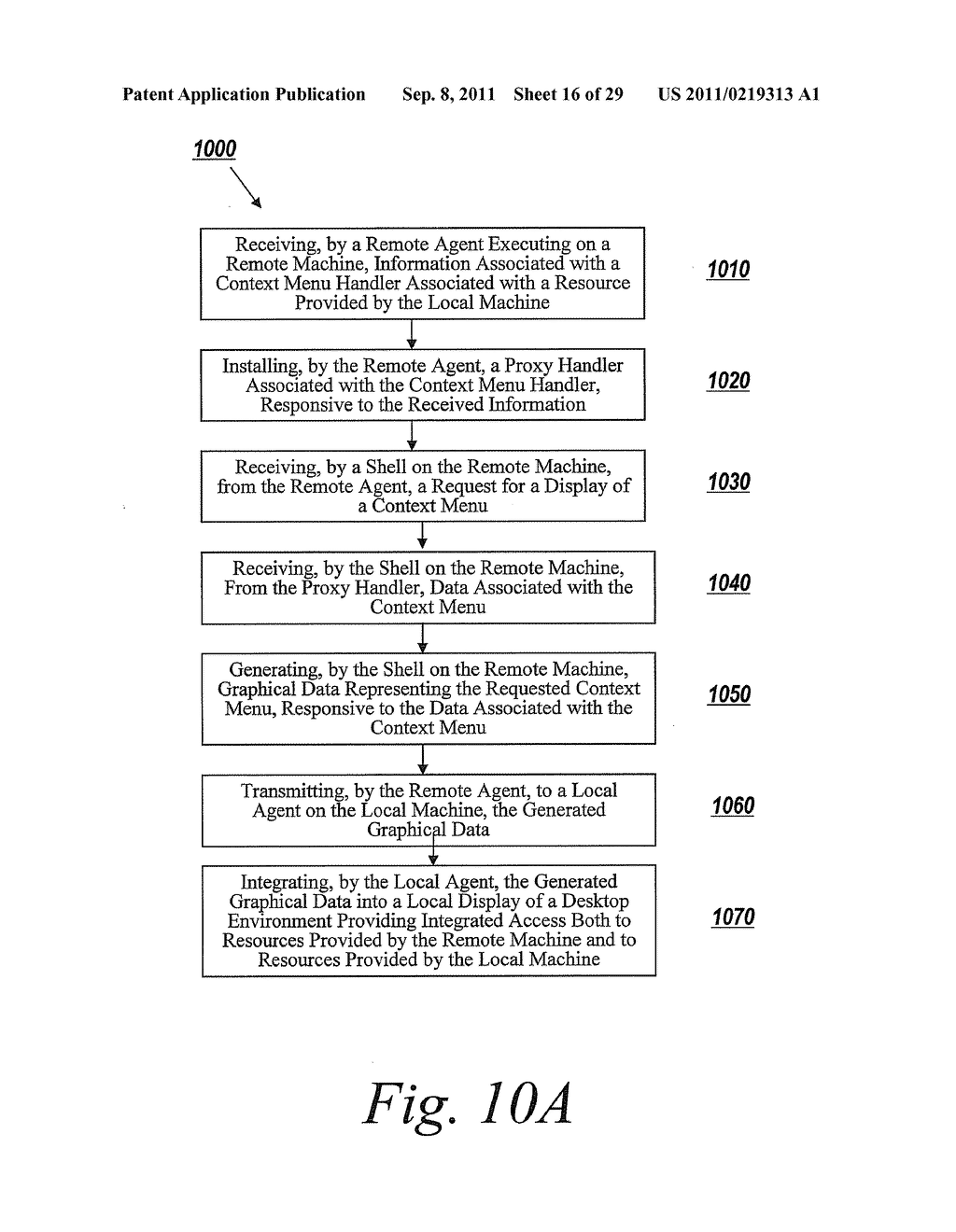 Methods and Systems for Providing, by a Remote Machine, Access to a Desk     Band Associated with a Resource Executing on a Local Machine - diagram, schematic, and image 17