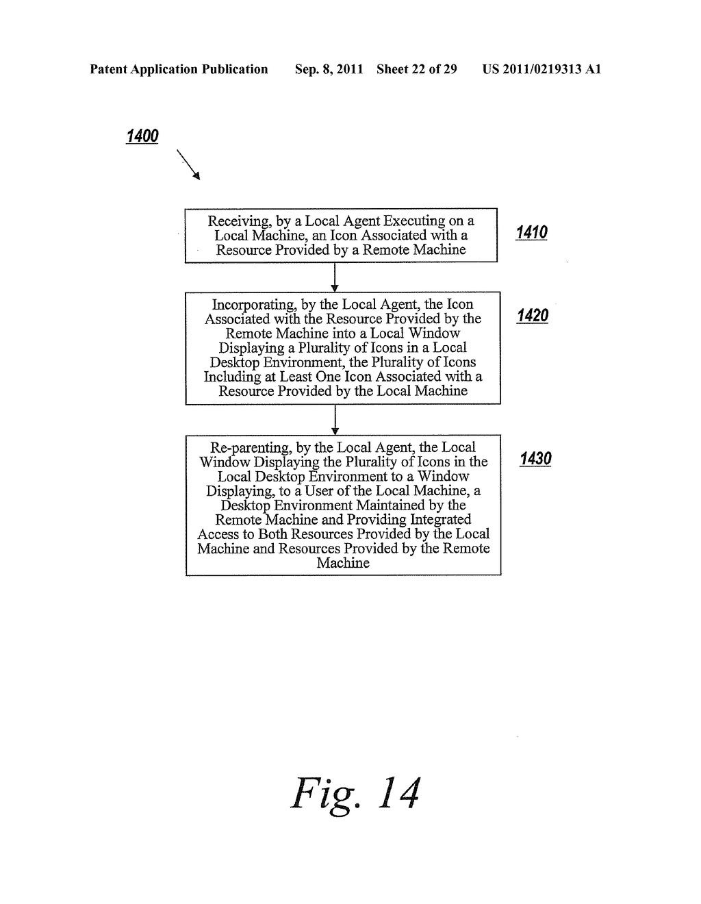 Methods and Systems for Providing, by a Remote Machine, Access to a Desk     Band Associated with a Resource Executing on a Local Machine - diagram, schematic, and image 23