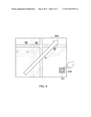 NAVIGATION DEVICE AND MAP SCROLL PROCESSING METHOD diagram and image