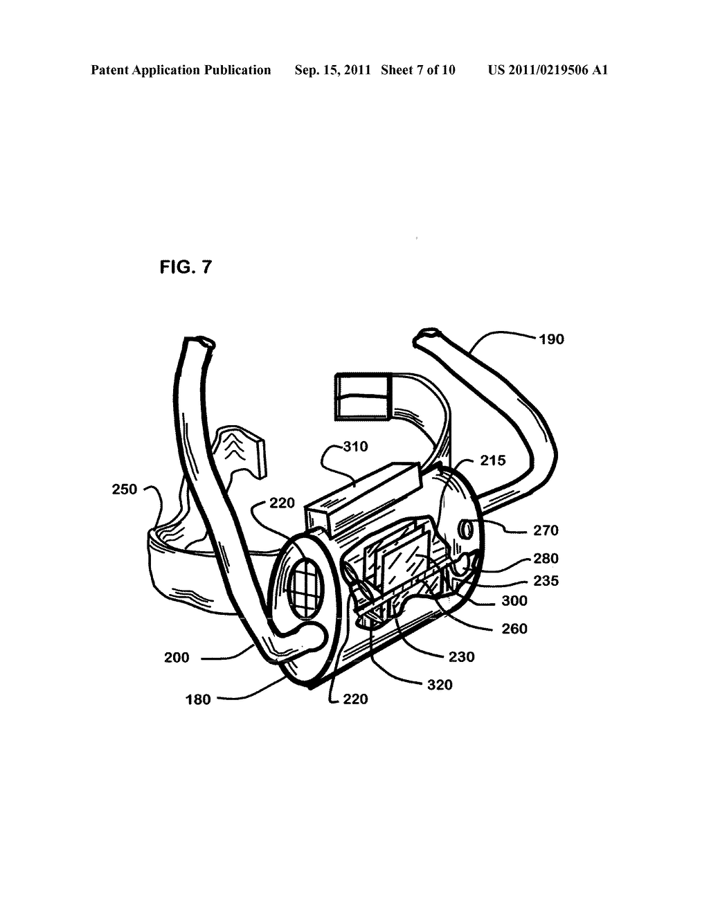 Cool, clean air welding helmet - diagram, schematic, and image 08