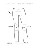 EXERCISE ATTIRE WITH REMOVABLE JOINT PADS diagram and image