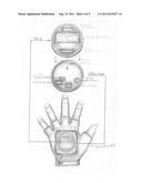 Time on your hand short finger glove watch diagram and image